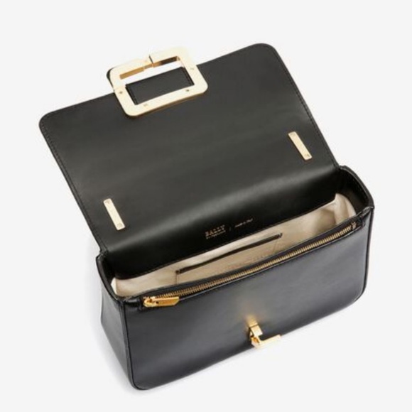 👜 BALLY Ladies Janelle Buckle Shoulder Bag - Picture 2 of 10